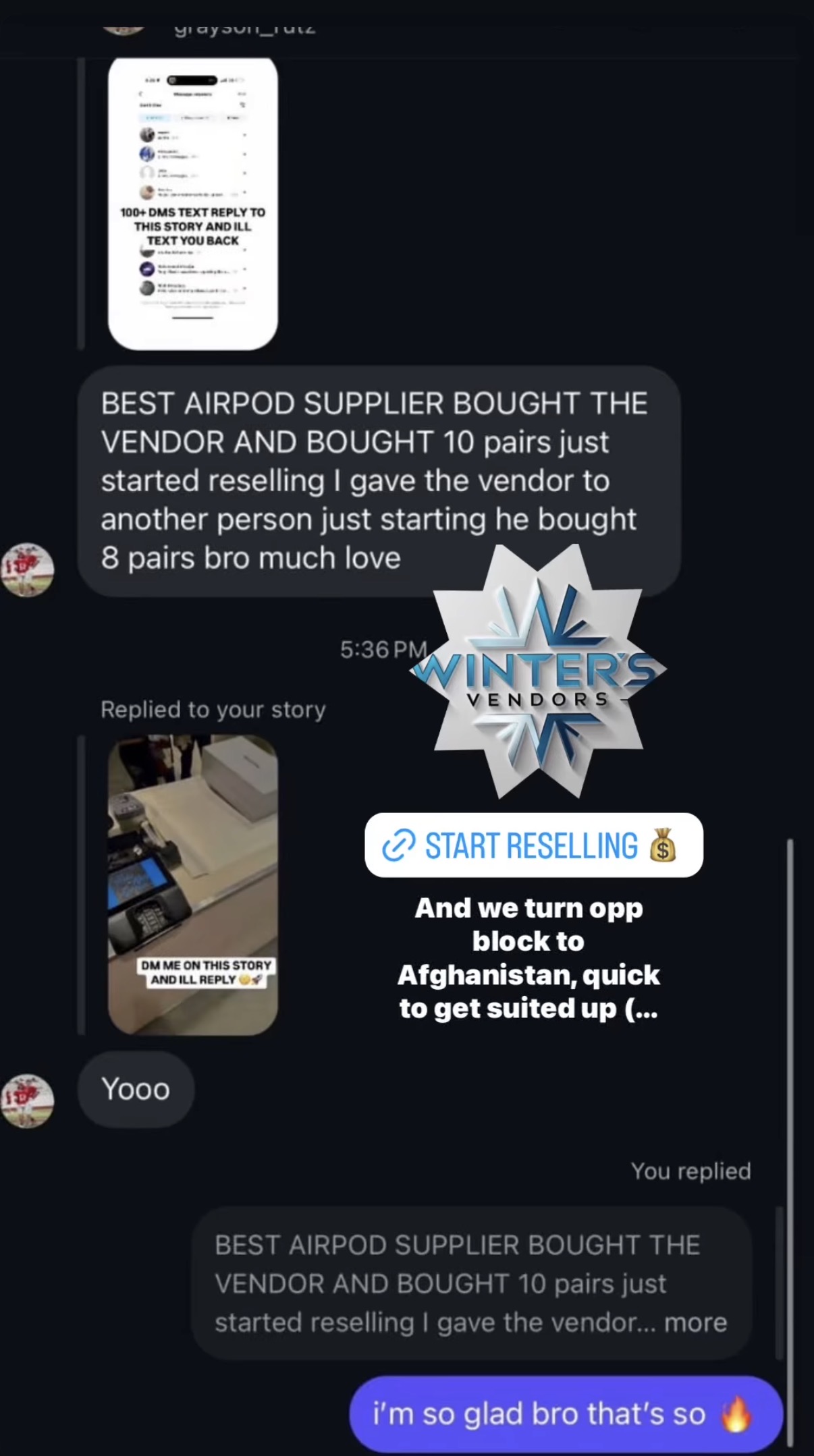 Best AirPod supplier - customer bought 10 pairs and shared the vendor